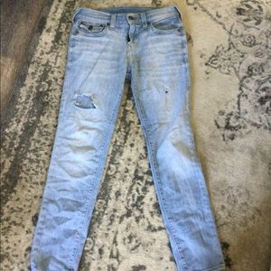 True Religion, Ripped, Relaxed Slim Geno, 30x32